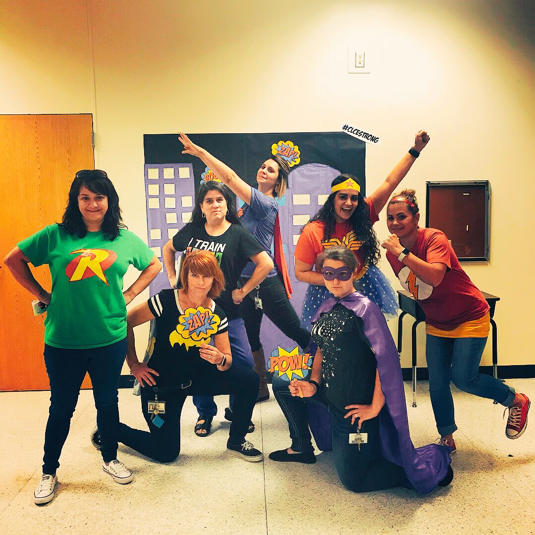 chelseyvedepo's tweet photo. Saving the day everyday! I️ work with some of the best superheroes! Curriculum Night was a great success! #clcelearns #ccisdlearns https://t.co/Otl4ExroGz