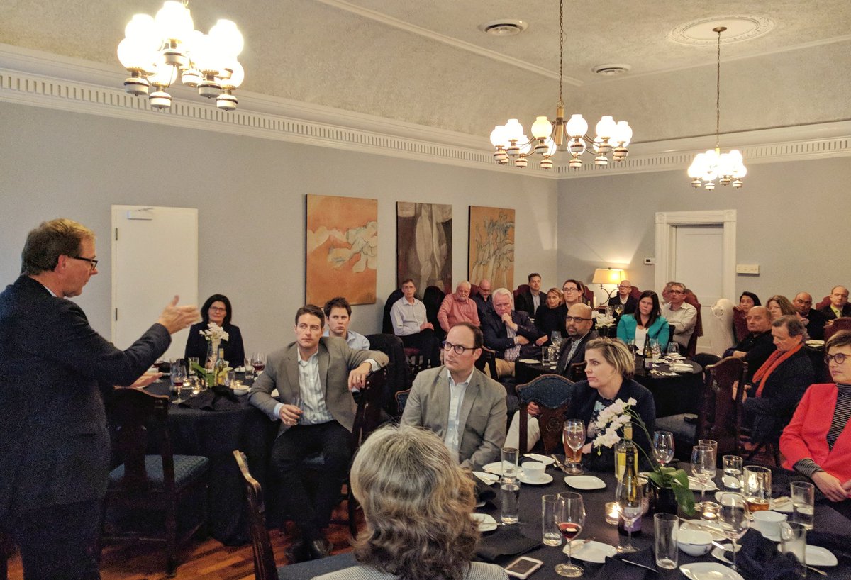 HBSArchitects's tweet photo. Great turn out from @HBSArchitects members for the @oaarchitects President's dinner tonight at @thehamiltonclub. Thanks to @JohnKStephenson for joining us! https://t.co/nBlp8eyPOV