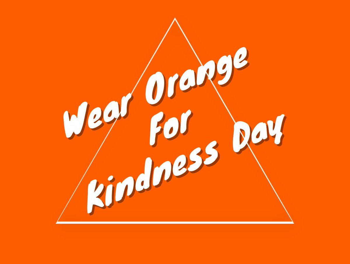 loboasb's tweet photo. Did you know that the color 🍊ORANGE🍊 represents Kindness? Wear ORANGE Tomorrow and Stop by the Spirit Table in the Commons to get a point for your class! https://t.co/VNejDD1aAJ