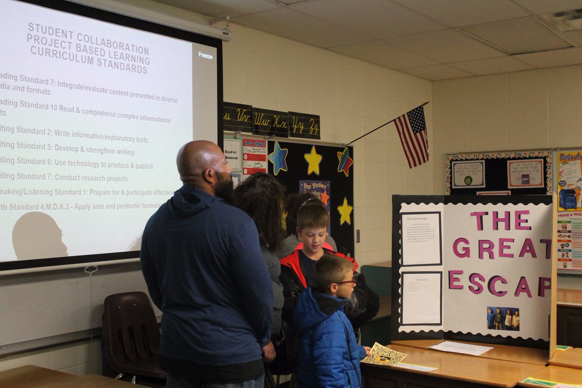 gsgators's tweet photo. It was a great night at GS, showcasing projects and student learning at our inaugural Parent Showcase Night! #StandardsBasedPBL #GatorGrit https://t.co/eRp2LcYFBo