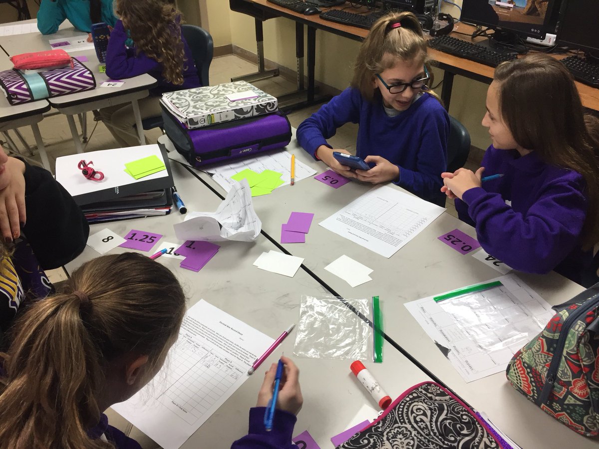 MMS_Panthers's tweet photo. MMS 6th grade math class #StudentsCollaborating #MathTalk #GreatDay2BAPanther #KeepClimbing https://t.co/RKC0yaQChD