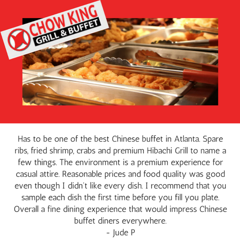 chowkingcobb's tweet photo. Thanks for the great review, Jude P.!  We always love hearing back from customers!
Leave us your review &amp; we may feature you!

#buffet https://t.co/XJtZKJ6gBF