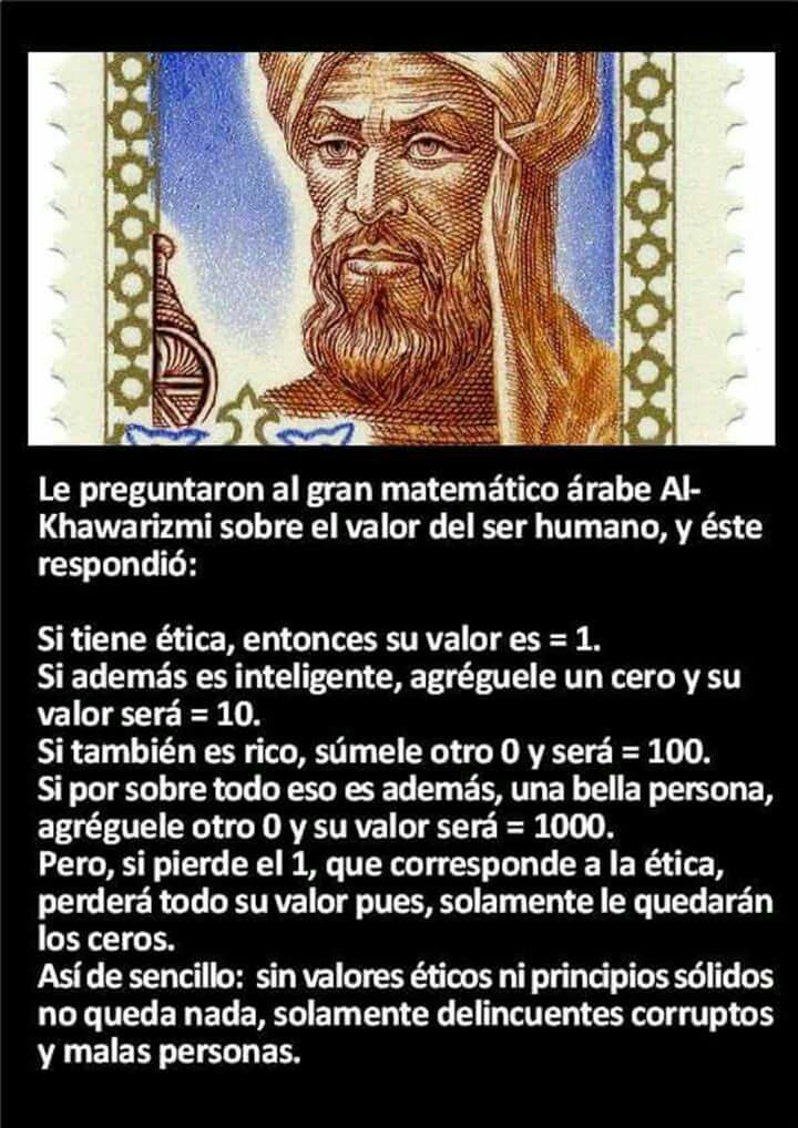 Sin ética NO vales nada.