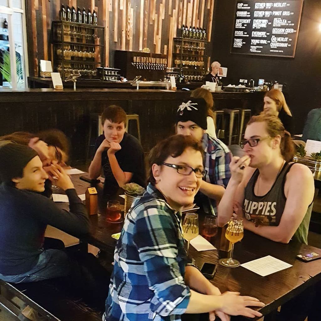 UnderABadSign's tweet photo. Cool and the gang (I'm Cool).
•
•
•
•
•
#meritbrewing #hamont #hamilton #merit #brewingco #brewingcompany #brewery #citylife #jamesst #jamesstnorth #jamesnorth #canada #ontario #brewscene #nightout #friends https://t.co/J8bDKmzq4W https://t.co/0en0nP0hD3