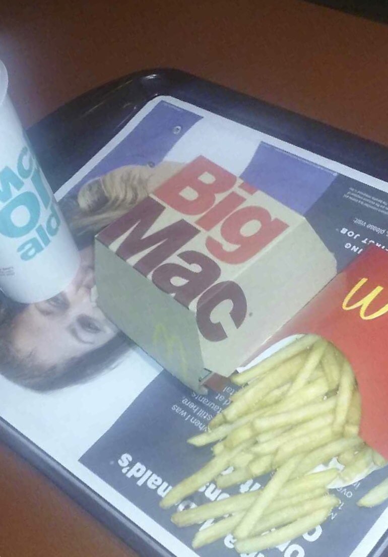 Late night dinner <a href="/McDonalds_MI/">McDonald's Michigan</a> #NationalFastFoodDay