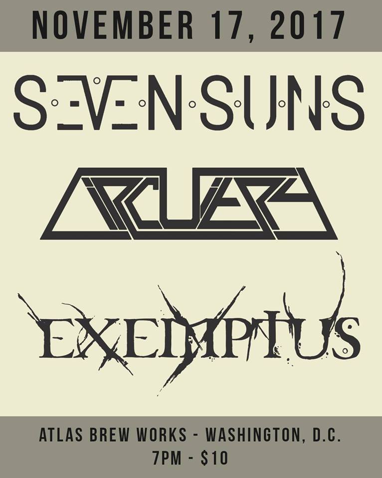 AtlasBrewWorks's tweet photo. Metal Night tomorrow featuring SEVEN)SUNS, #Circuitry and #Exemptus! Show starts at 8pm | $10 Cover #solarpoweredbeer #dcbeer #heavymetal https://t.co/hz8sotJTaI https://t.co/EnpgUbvKpt