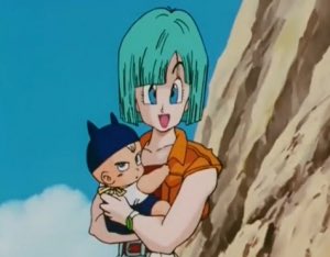 ドラゴンボールZカードダス ブルマと赤ちゃんトランクス 【優秀な親子