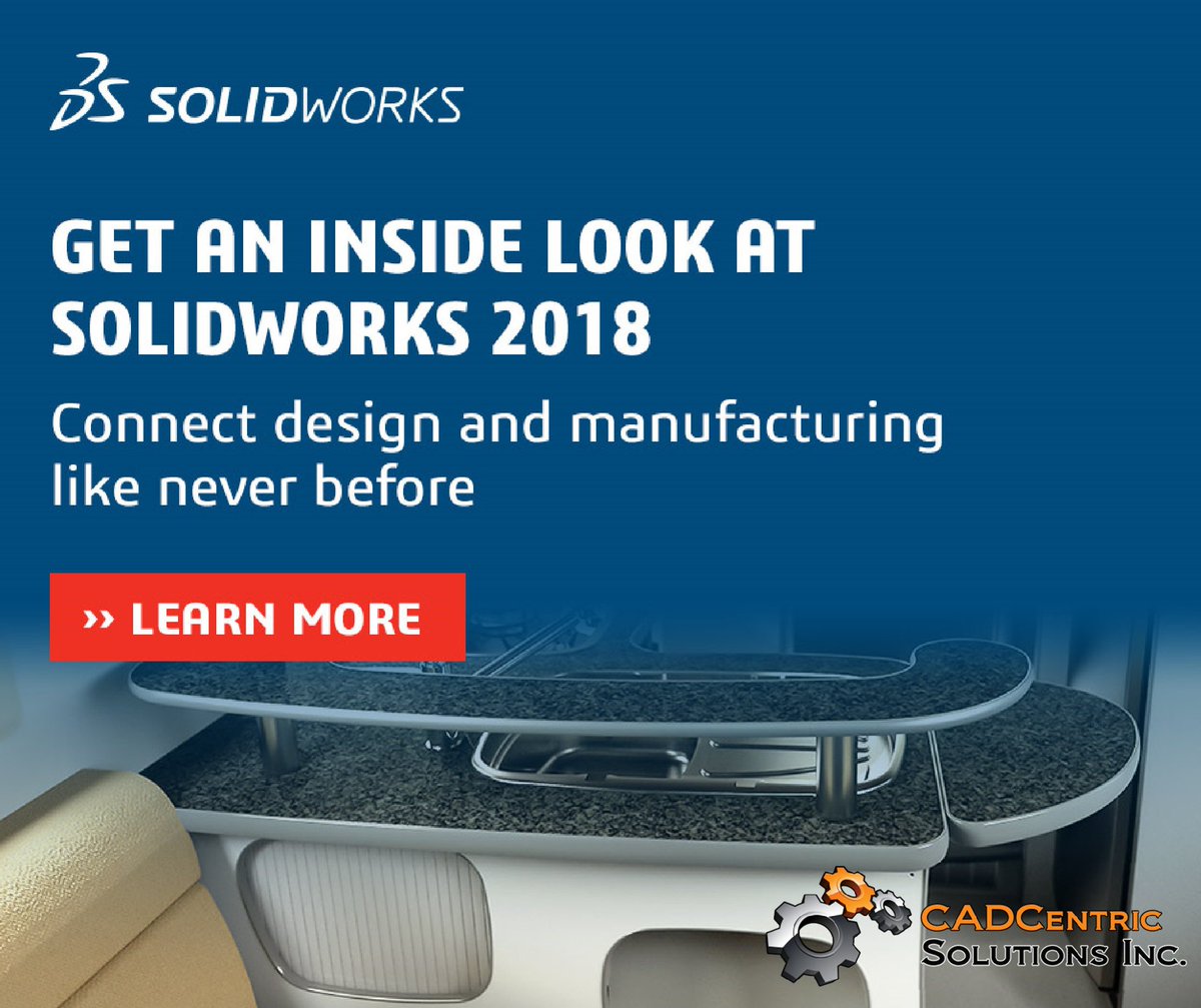 cadcentric's tweet image. #SOLIDWORKS2018 delivers new tools to increase the productivity of everyday design, learn more mkt.solidworks.com/emarketing_enu… 
#cadcentric #sw2018