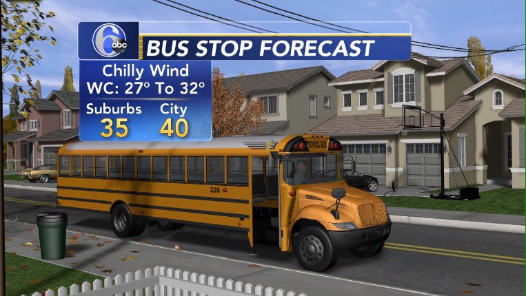 BUS STOP CHILL
With winds Northwest 12-20mph the wind chills will be below freezing as you head out in the morning.  Bundle up winds stay with us much of the day.