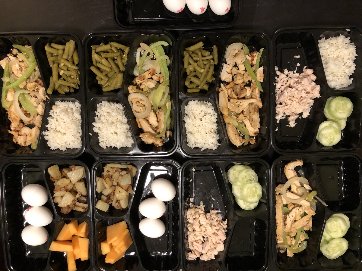 fitburns's tweet photo. Finishes meal prep for a few days.. here we go. Trust the process. Will be worth it in the end https://t.co/jvKm6dRhKr