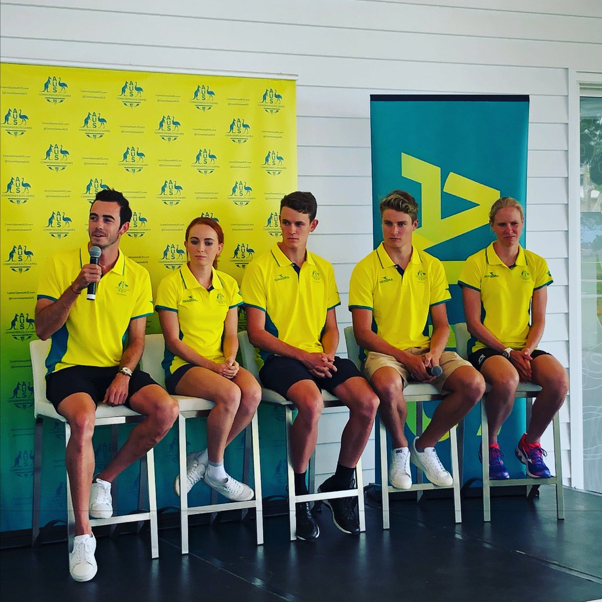HERE THEY ARE...
5 of the 6 <a href="/TriAustralia/">Mê Chạy Bộ</a> #TeamAUS athletes heading to #GC2018 
Congratulations &amp; Welcome...
Jake Birtwhistle
Charlotte McShane
Luke Willian
Matt Hauser
Gillian Backhouse
