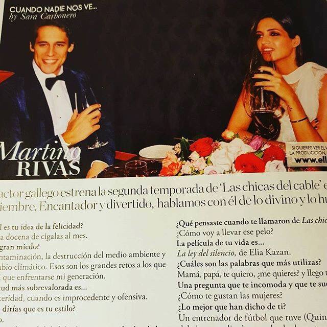 Sabias respuestas. Si señor. Buen gallego de pura cepa.☺☺☺ Encima se llama como yo!!! 😂que alegría #elle #martiñorivas #saracarbonero