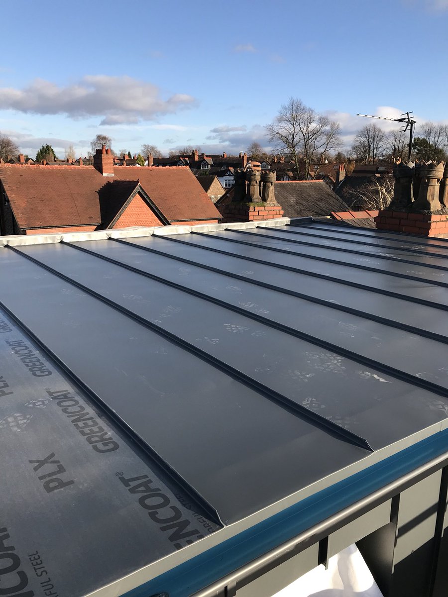 Nice Roof and dormer complete WITH PLX Green Coat  supplied by Metal Solutions and fitted by seamroofing