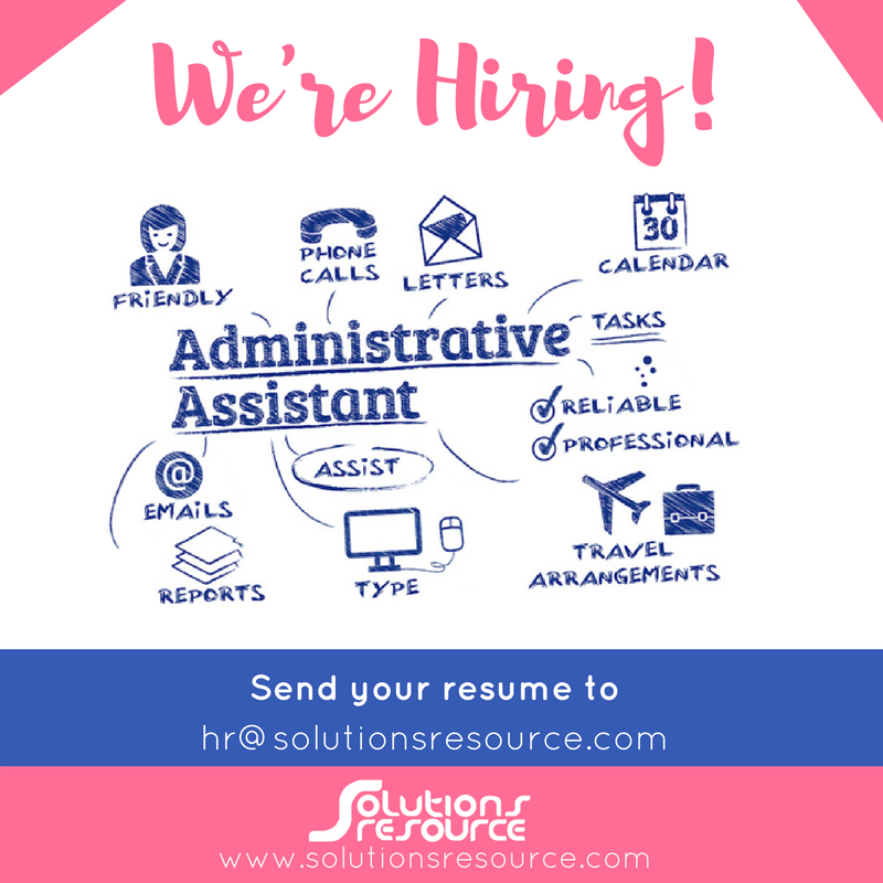 sr_incorporated's tweet photo. We have an opening for an Administrative Assistant position at our office in UP Diliman, Quezon City PHL. If you're interested, please send your most recent resume 
#Recruitment #QuezonCity #QuezonCityJobs
#Job #Philippines #PhilippinesJobs https://t.co/R1Pe1hz0k2