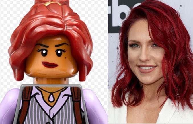 merritt_4245's tweet photo. I think the Lego Batman movie caught on to the #SharnaRed trend π @SharnaBurgess https://t.co/xRzkbUnECP