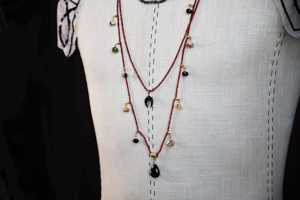 CatherinePageTX's tweet photo. Elevate your look with layers of gemstones and charms of the Aleidis Necklace!

#catherinepage #jewelry #fashion #accessories #necklaces #gemstones #gifts #holiday #holidays2017 #twosistersandabubba https://t.co/hkCBqfDt3U