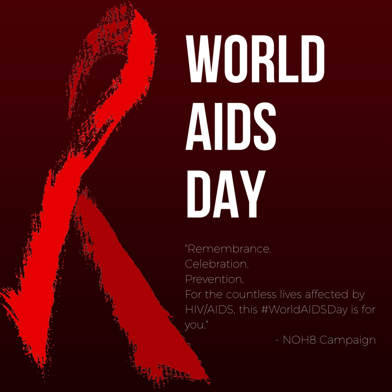 wedOOtv's tweet photo. As the @NOH8Campaign so greatly explained: "Remembrance. Celebration. Prevention. For the countless lives affected by HIV/AIDS, this #WorldAIDSDay is for you." ❤️ https://t.co/44W6kGnO8B