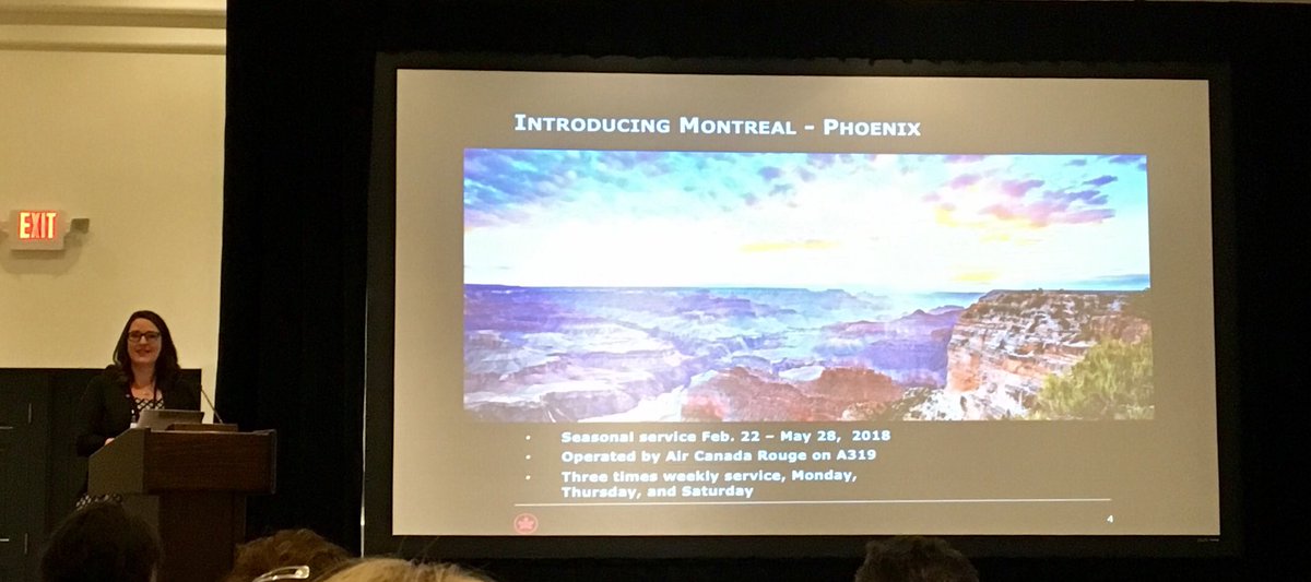 mariagbenson's tweet photo. Proud to introduce our #Montreal to @PHXSkyHarbor route Feb 22 to @CanAzBizCouncil members!  Thank you for your support!! @GlennWilliamso3 https://t.co/4U4l4iaXb0