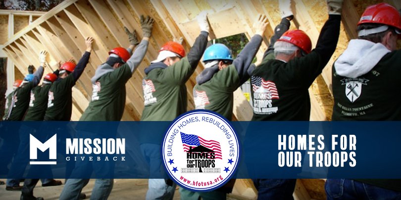 ShopGOVX's tweet photo. Your holiday orders this month matter! Our #MissionGiveback recipient this month is @HomesForOurTrps. Help build specially adapted homes for wounded veterans: https://t.co/GHb37O0Ldv https://t.co/XNov4EMs8P