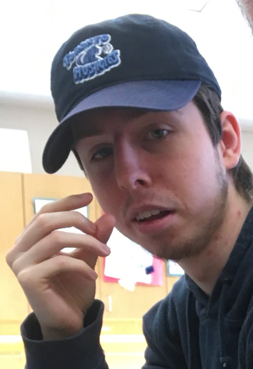 wigglesMJ's tweet photo. Me- “how close are u for dropping out of school?”                Tanner- “this close😩” https://t.co/4naipoPwU3