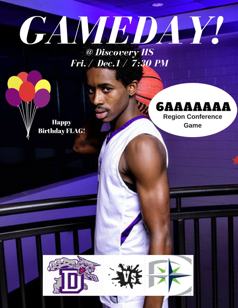 DuluthHighHoops's tweet photo. IT'S #GAMEDAY All teams head to #DiscoveryHS for our first #6AAAAAAA Region #ConferenceGame Varsity Girls 6pm/Boys 7:30pm. We're celebrating #AdamFlagler's birthday today too! Enjoy your day Flag! #LetsGoWildCatNation! https://t.co/dNciim2tqc