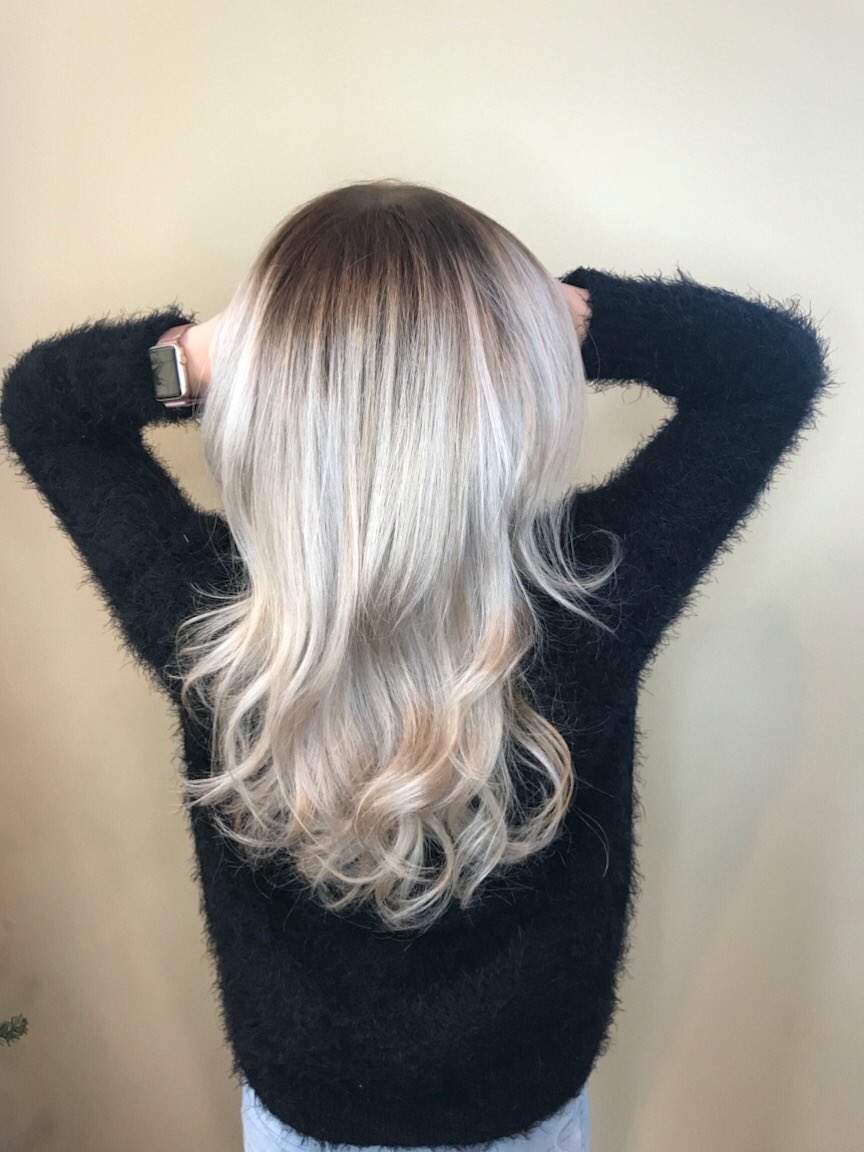 HaleyyPlayerr's tweet photo. Talk about a transformation💜💁🏼 https://t.co/AklObCBThC