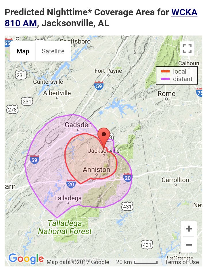 ne_al_sports's tweet photo. Here is the Radio Coverage Map For WCKA 94.3 FM / 810 AM. Don't Forget To Tune in To Hear All The Action Between the Randolph County Tigers vs The Defending State Champions Piedmont Bulldogs Kick-off Will Begin at 7:00pm at Piedmont High School Field of Champions. 📻🐯🐶🏈🏆 https://t.co/DnN7c2XNof