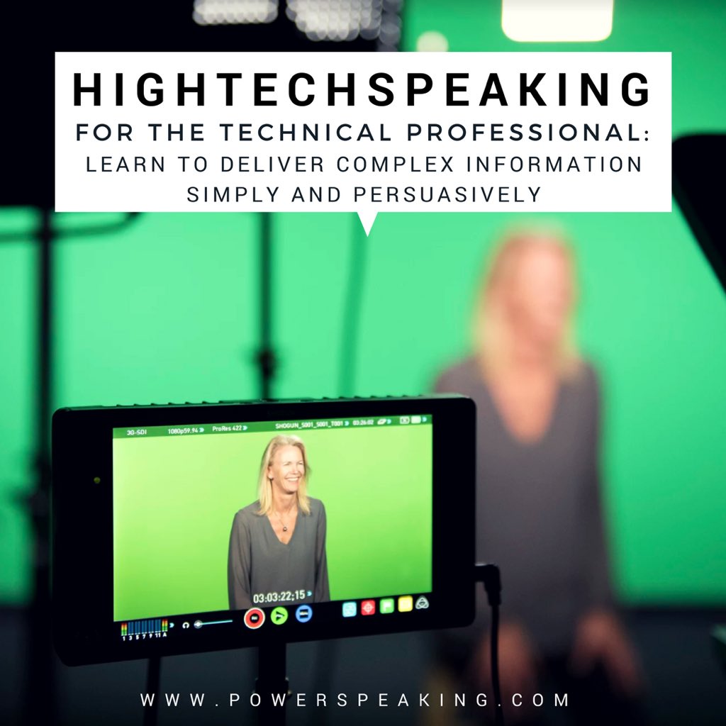 PowerSpeaking's tweet photo. Behind-the-scenes filming of HighTechSpeaking. Learn how to craft a focused message, respond to challenges and win audience support with this technical-minded course. #about #powerspeaking https://t.co/E1YQLPZD66