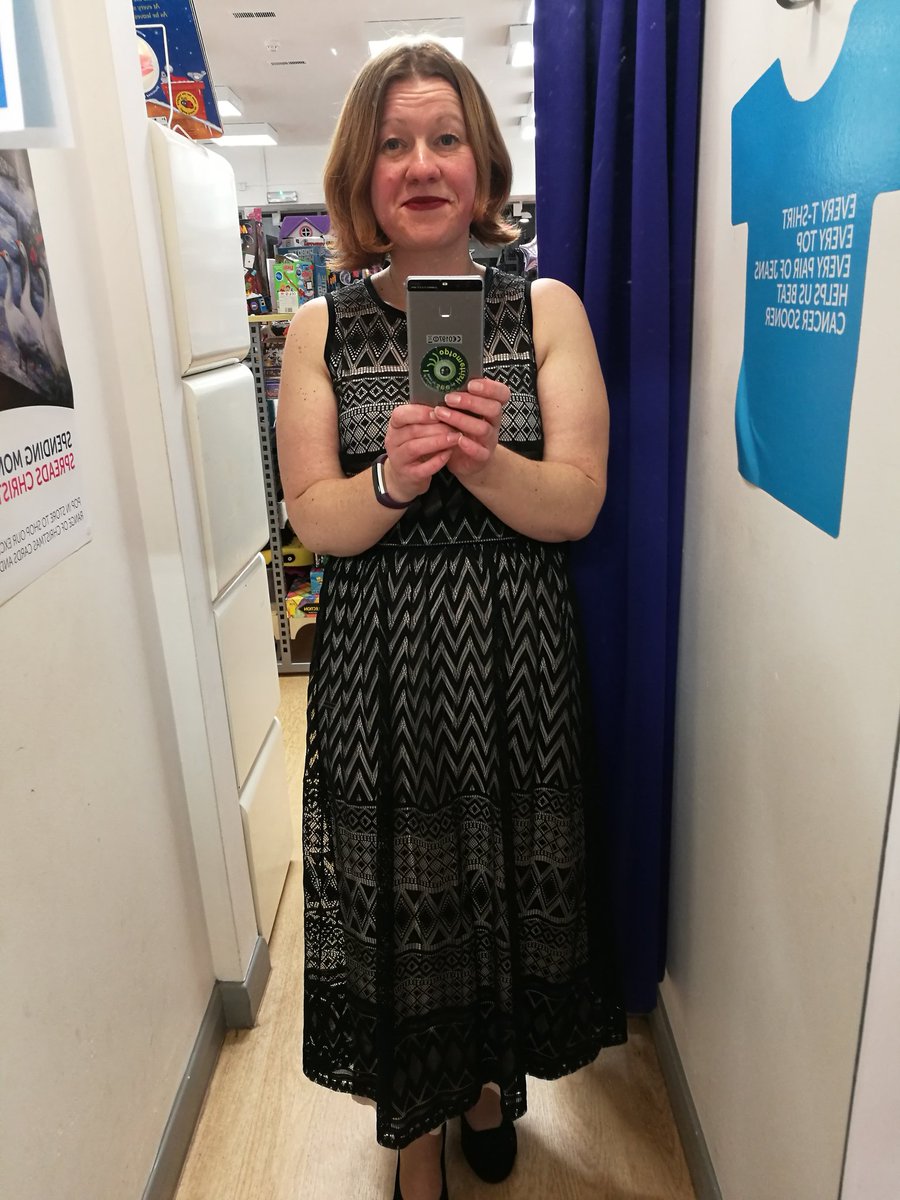 CrukRustington's tweet photo. Evening wear event. My motley crew scrub up well. Lets beat cancer sooner by buying your party dresses from us #cruk  #Christmas https://t.co/lKyE38JTLt