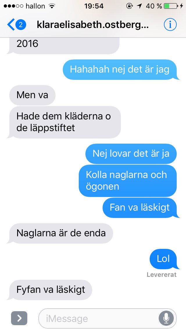 Fridaostberg's tweet photo. Dubbel identitetskris? https://t.co/6QcuQIdhIO