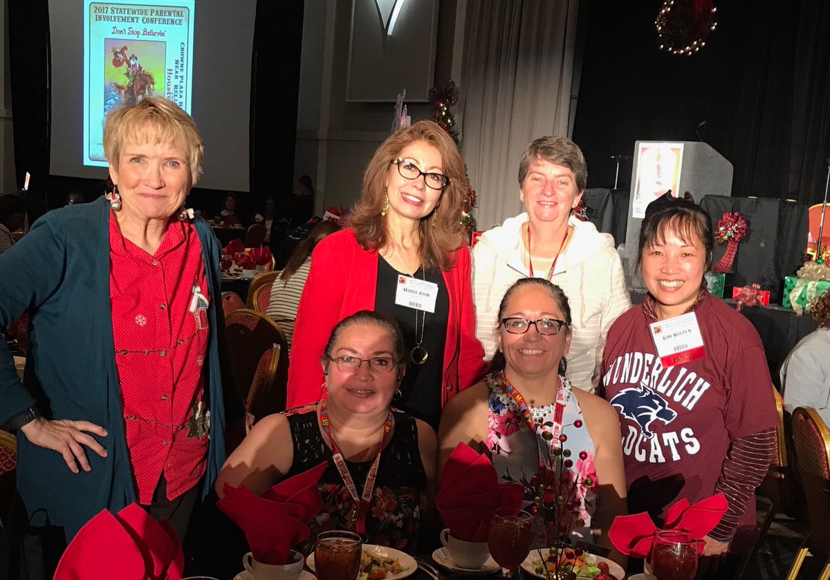 JaneParis10's tweet photo. Lunch buddies at parent conference. Representing Klein, SA, Lubbock, Dayton and Baytown. https://t.co/fjJFfBJ4Vh
