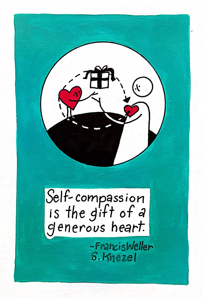 sherrillknezel's tweet photo. Self-compassion is the gift of a generous heart. #dailydrawing #selfcompassion #gifttoyourself #generousheart #FrancisWeller https://t.co/CRVKcJJisp