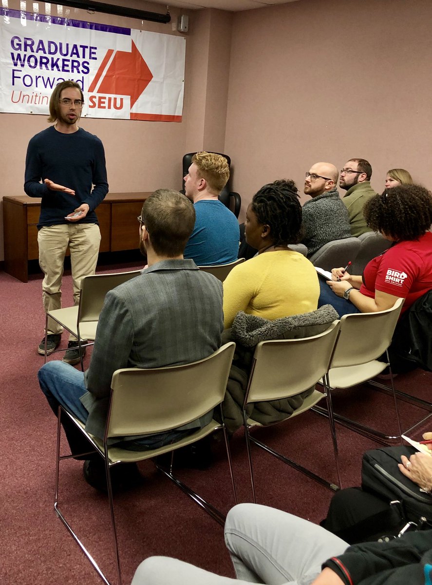 TarynButler8's tweet photo. Daniel stands in solidarity with ISU graduate students in their mission to unionize! #BissWallace2018 #GradForward #1u https://t.co/LqSv0DiZ9A
