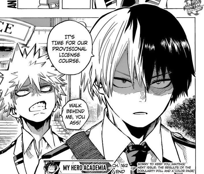 todoroki talking about their provisional license course only for bakugo to angrily yell at him: a thrilling saga