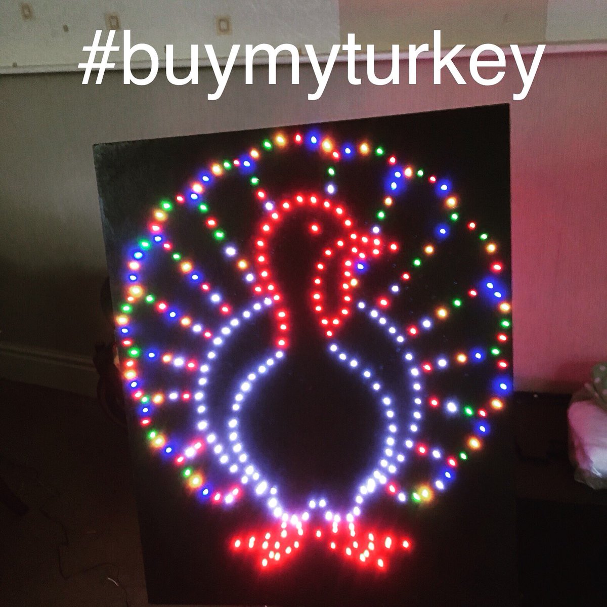 Our sign is nearly ready to be displayed outside! <a href="/NFU_Poultry/">NFU Poultry</a>  <a href="/NFUtweets/">National Farmers' Union</a> #BuyMyTurkey #BackBritishfarming #buylocal #christmaslights