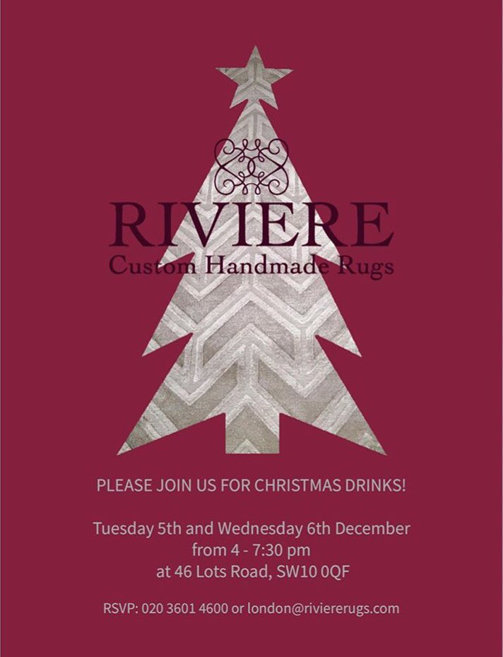 Riviere On Twitter Come And Join Us For Christmas Drinks At Our Lots Road Showroom 4 730pm On Tuesday 5th And Wednesday 6th December For Mulled Wine And Riviere On Twitter Come And Join Us For Christmas Drinks At Our Lots Road Showroom 4 730pm On Tuesday 5th And Wednesday 6th December For Mulled Wine And