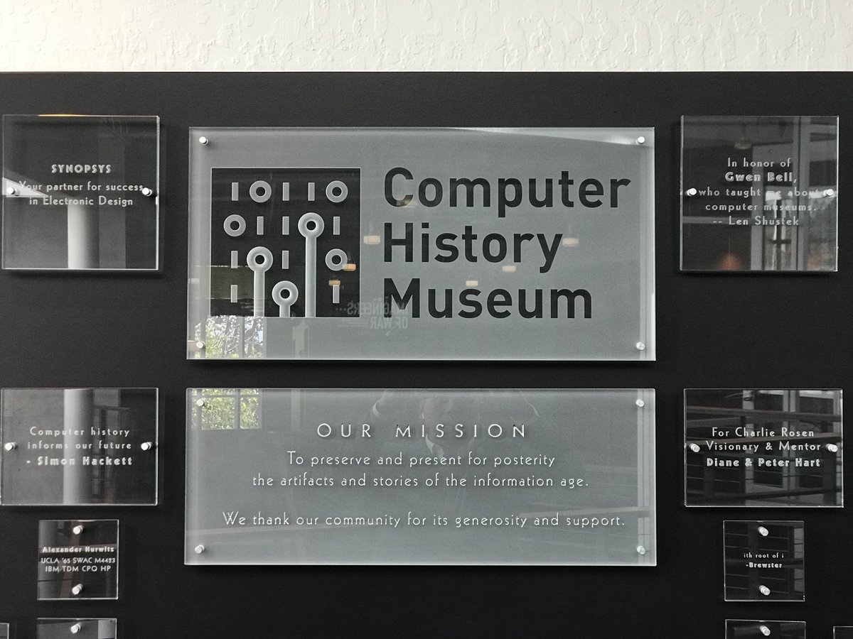 JMK512's tweet photo. Amazing to be @ComputerHistory Museum and see @SparkCognition Founder and CEO @amirhusain_tx recognized on the wall as a visionary, entrepreneur, and inventor. Next plaque(s) will be for his innovations in #AI https://t.co/ZROGpXERn3