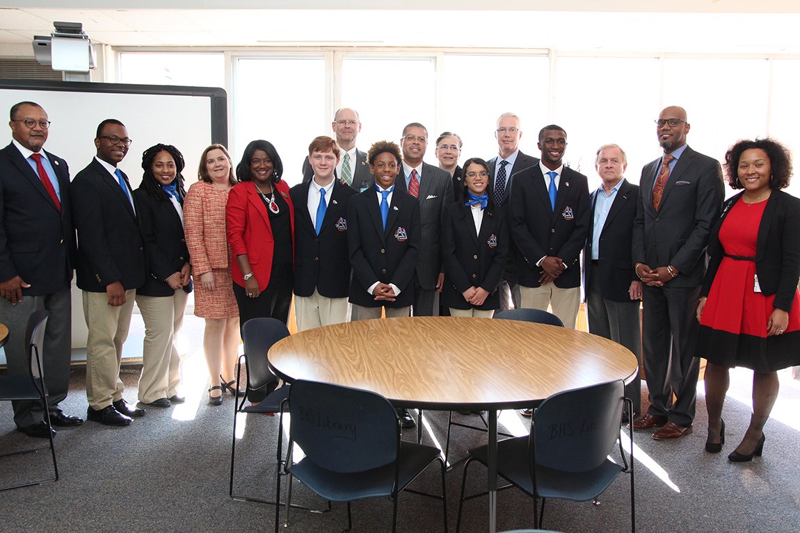 Thank you to our elected officials for visiting <a href="/BHSOfficialHCS/">BHS Official</a>, part of Take your Legislator to School Day, touring the Academy of Law &amp; Public Safety, Governor’s Health Science Academy, &amp; Freshman Academy.<a href="/HamptonCSchools/">Hampton City Schools</a> <a href="/cityofhampton/">City of Hampton</a> <a href="/VASchoolBoards/">VSBA</a> <a href="/GordonHelsel/">Gordon Helsel</a> <a href="/JeionWard/">Delegate Jeion Ward</a>