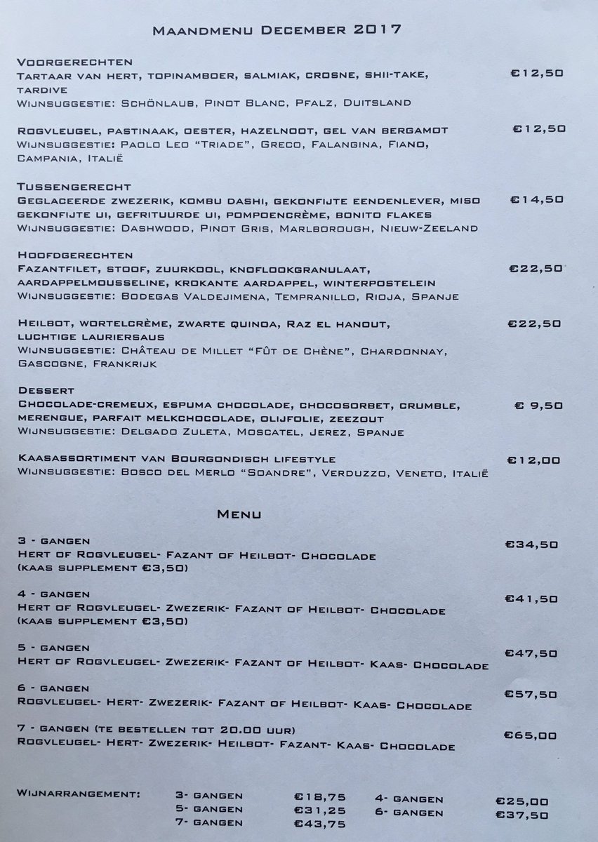 Maandmenu december !