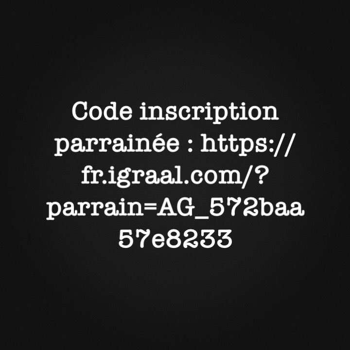 Parrainage_1's tweet photo. Inscription parrainée iGraal : https://t.co/reUxkAr9f7

#igraal #inscription https://t.co/hcrFgHXF1u