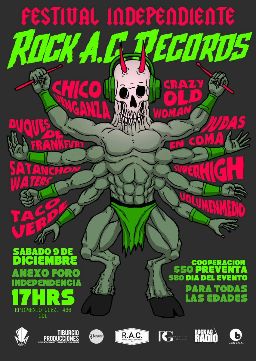 eldescafeinado's tweet photo. ¡Prepárense para el rock! El sello #RockACRecords tendrá su presentación oficial el 9 de diciembre próximo @rockACradio https://t.co/8xQDDvrVf4