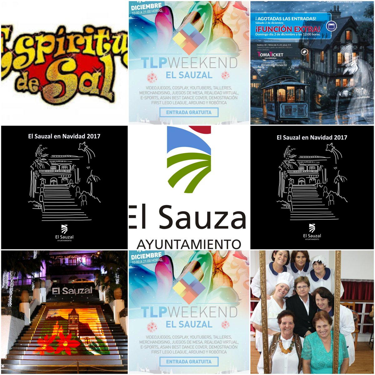 Actividades para este fin de semana en <a href="/elsauzal/">elsauzal</a>:
Viernes: ¡Vaya cuadro! de Las Sanjocheras. 
Sábado: Inauguración de alumbrado navideño y belén
Domingo: Cuento de navidad <a href="/ZalattaTeatro/">Zálatta Teatro</a> / Un sombrero para navidad de <a href="/espiritusdesal/">LUIS RÍOS</a> 
#TLPWeekendElSauzal <a href="/TLPTenerife/">TLP Tenerife</a> y mucho más