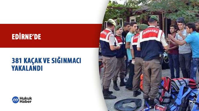 Edirne’de 381 Kaçak ve Sığınmacı Yakalandı

hukukhaber.com.tr/edirnede-381-k… 

#hukuk #haber #Edirne