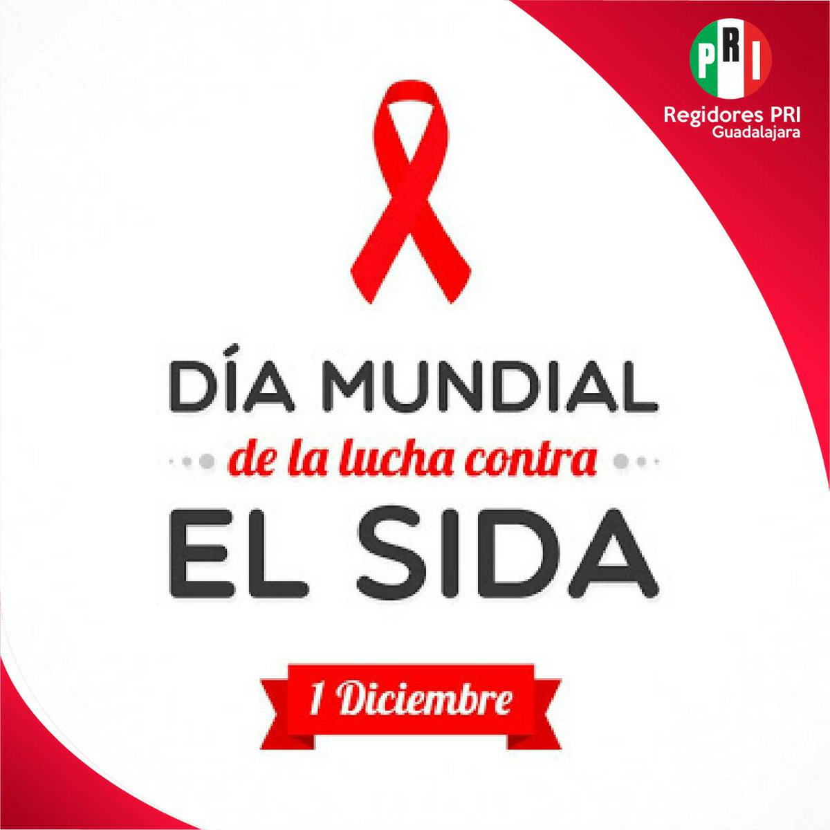 regidoresgdlpri's tweet photo. El Día Mundial de la Lucha contra el SIDA es uno de los días intenacionales de la salud más reconocidos y oportunidad clave para crear conciencia, recordar a aquellos que han fallecido, y celebrar las victorias como el acceso a servicios de prevención y tratamiento

#RegPriGdl https://t.co/FUqMBRKPxm