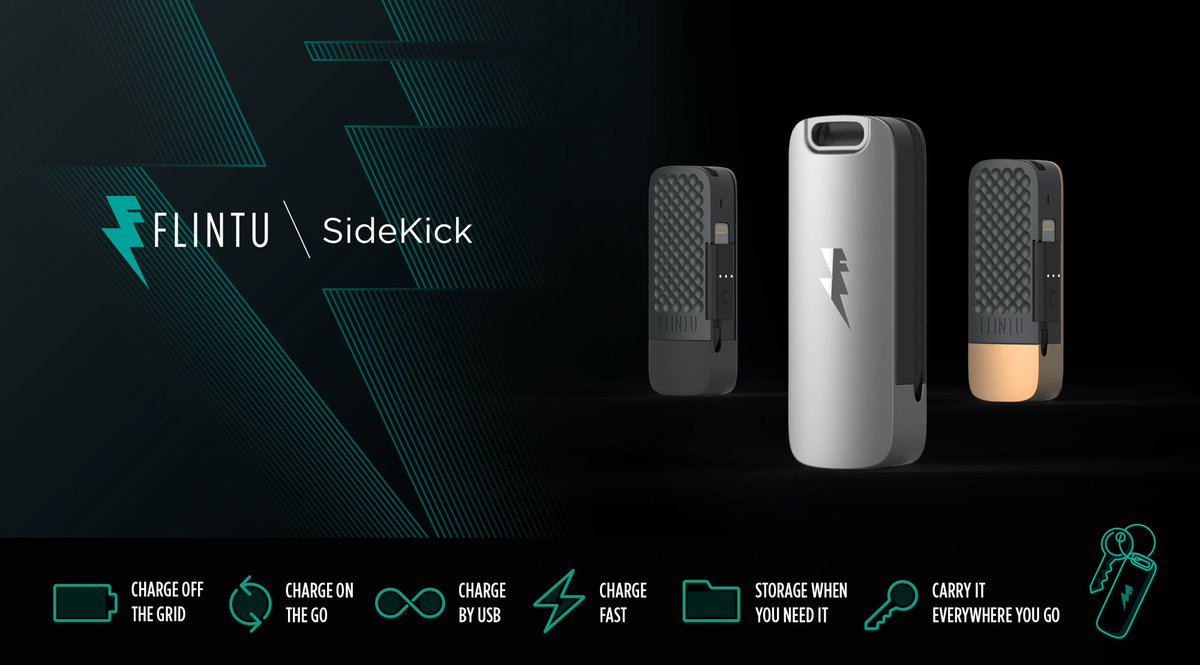 weareflintu's tweet photo. Can your portable charger do all of this and still fit on your keychain? Don't think so! Get yours on @kickstarter   https://t.co/btK8x6rlof #newtech #everydaycarry https://t.co/8SLVu66DNb