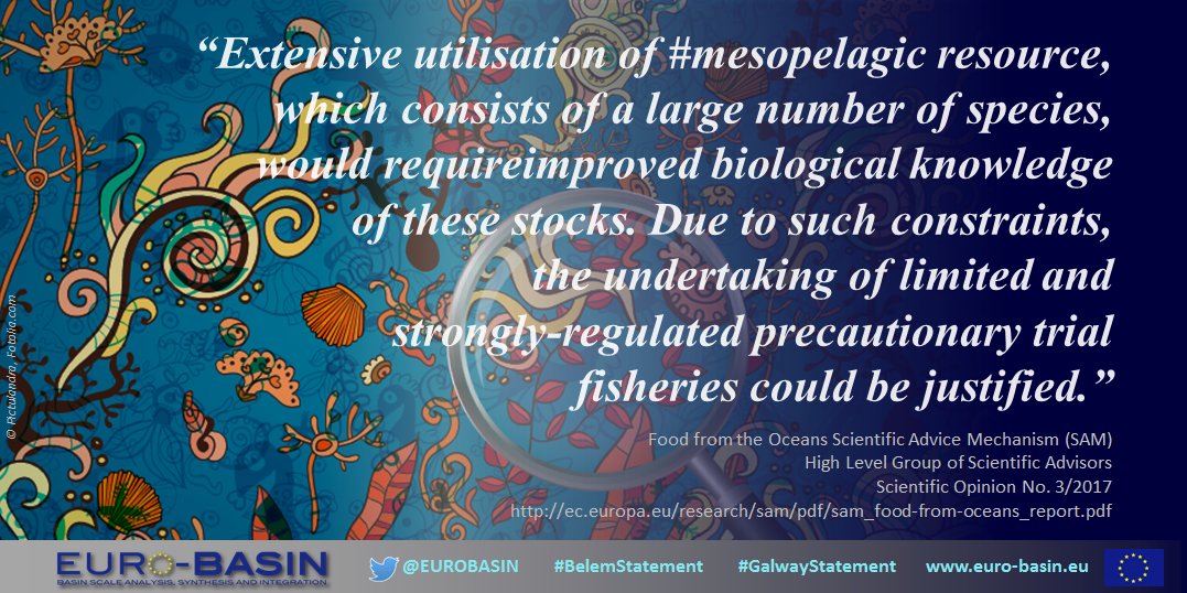 MISSIONATLANTIC's tweet image. Tapping into Ocean Resources like the #mesopelagic will require a careful balance of exploitation &amp;amp; #PrecautionaryApproach if #UN #sdg14 is to be met. Food from the Ocean Report ec.europa.eu/research/sam/p… #BlueScience for #BlueGrowth #GalwayStatement #BelemStatement