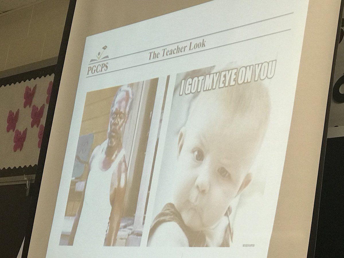 PDLadyConsults's tweet photo. What is your #teacherLook 👀? #ClassroomManagement #ManagingBehavior #NonverbalCues #Domain2 @PGCPSNewTeacher @PEIP2pt0 #Expectations https://t.co/bjtFDjeyWP