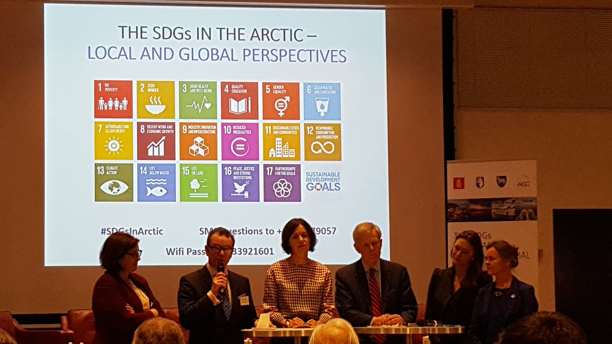 StephenTMooney's tweet photo. Senior #Arctic Officals close the #SDGsInArctic conference. @AlisonLeClaire represents Canada https://t.co/ALqIjWNvyA