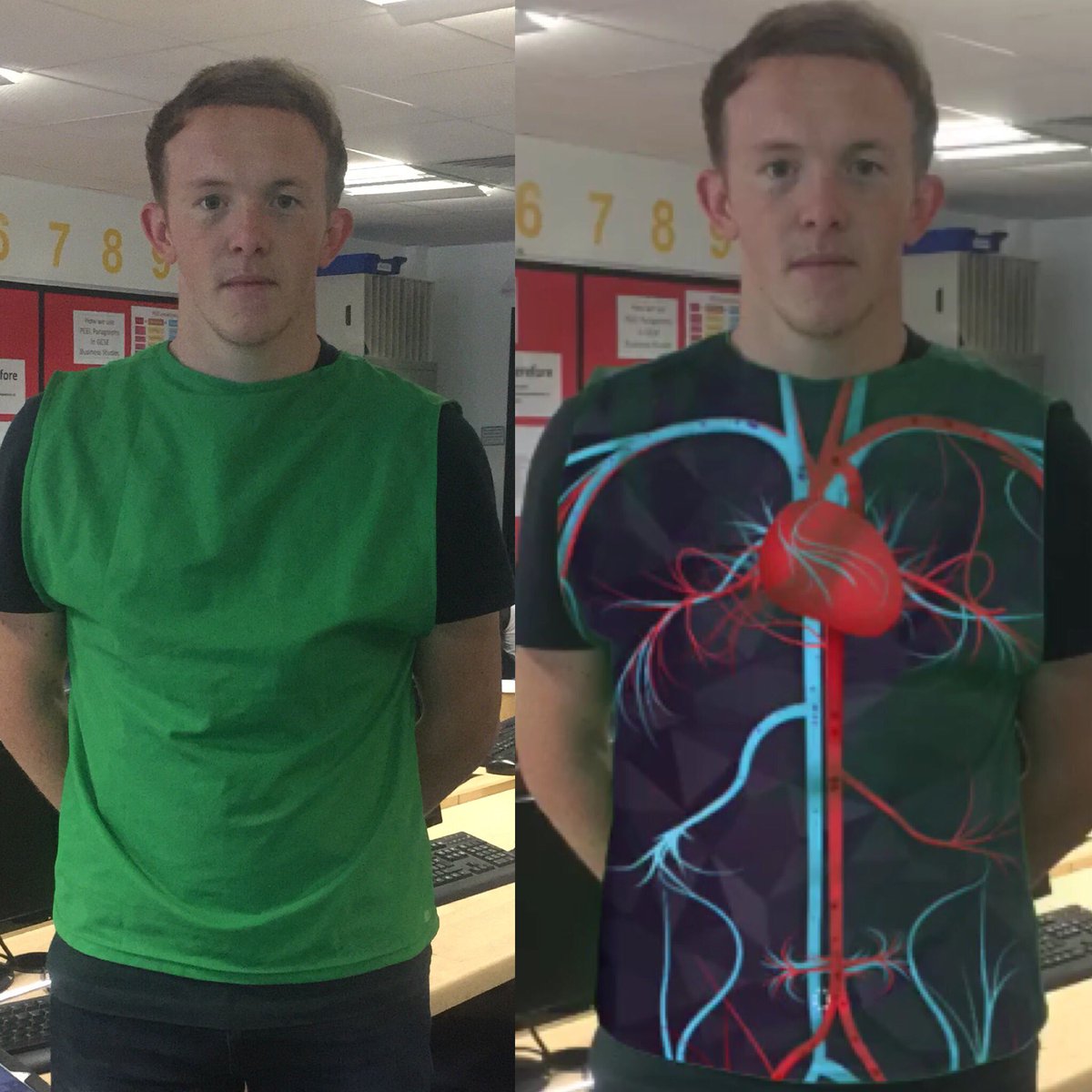 MrAdamPE's tweet photo. Experimenting with the green screen app and thinking of different ways of using it #physed #lll17 #pegeeks https://t.co/me1g68CsKc