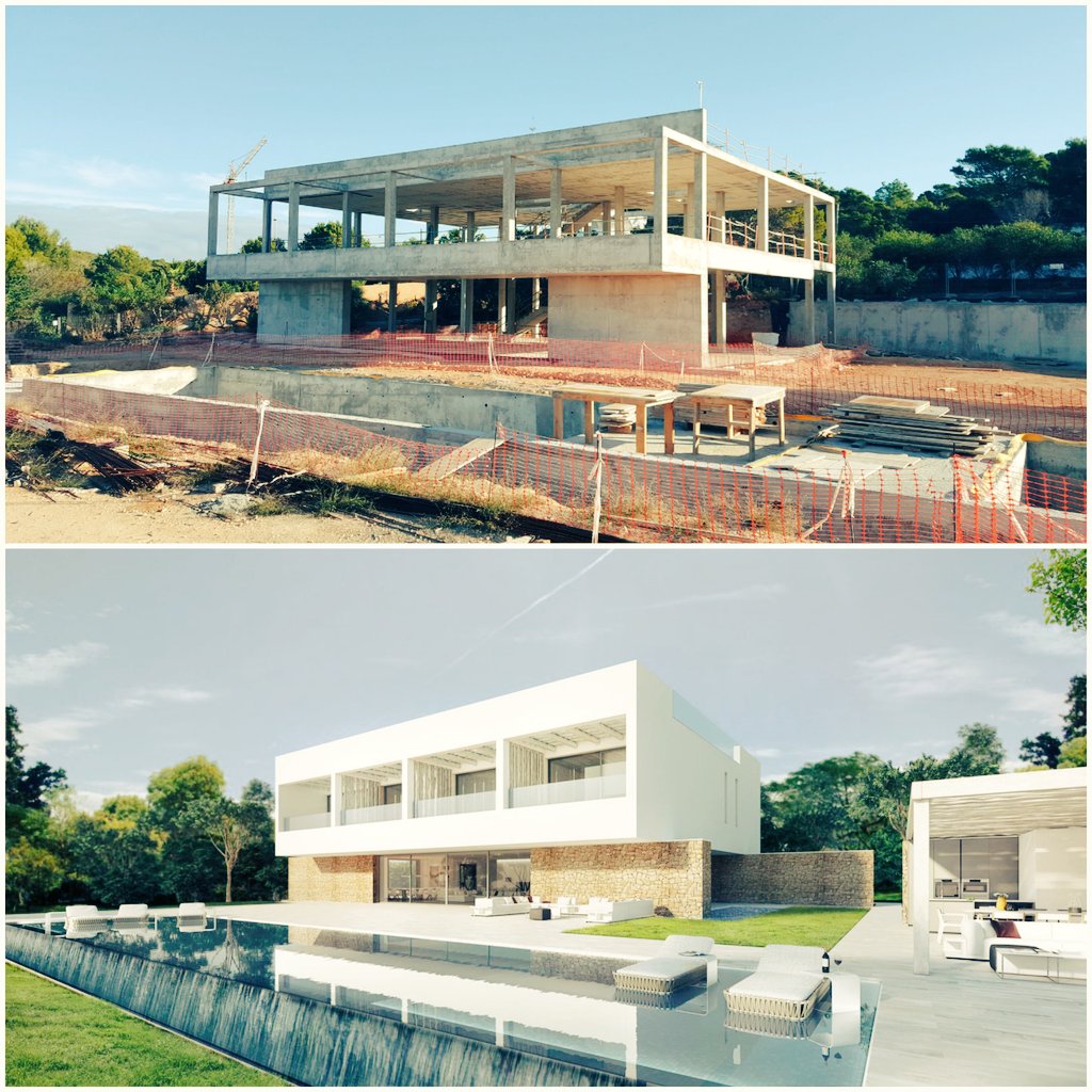 fraileproject's tweet photo. #ProjectManagement & #ArqTec ➡️ Estructura finalizada V.U. M1 en #Ibiza 🏡 de altas prestaciones🔝| Arquitectura #TMartín & #MGAG | constructora #Balzola | #SATE @SGweberES | Alterma @Daikin_es | Geotermia | Carpinteria #Otiima | Proyectazo! 👉 info https://t.co/1RPpZuYFRZ https://t.co/mQCO1ddbQr